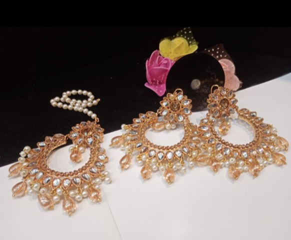 OVERSIZED MIRROR EARRINGS + TIKKA SETS