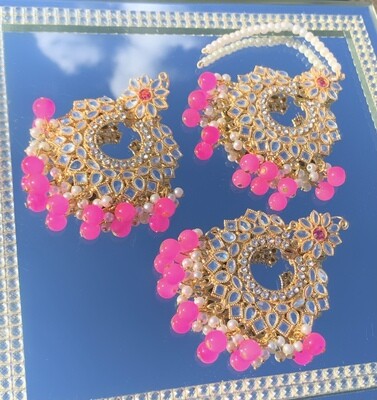 MIRROR EARRINGS + TIKKA SETS