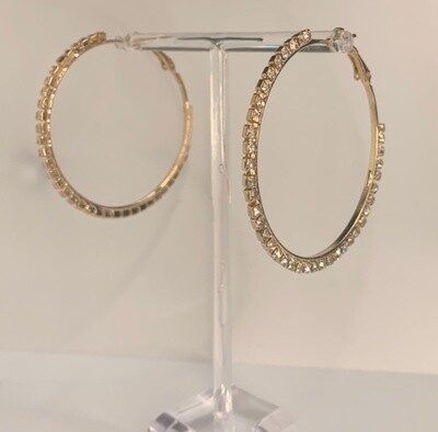 Rhinestone Hoops