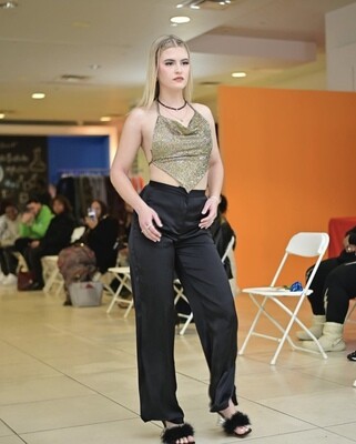 HANDMADE HALTER TRIANGLE TOP