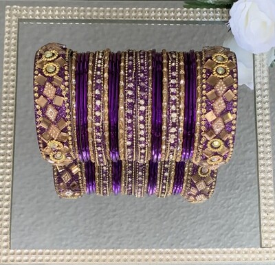 STONE WORK BANGLES (DM for more options)