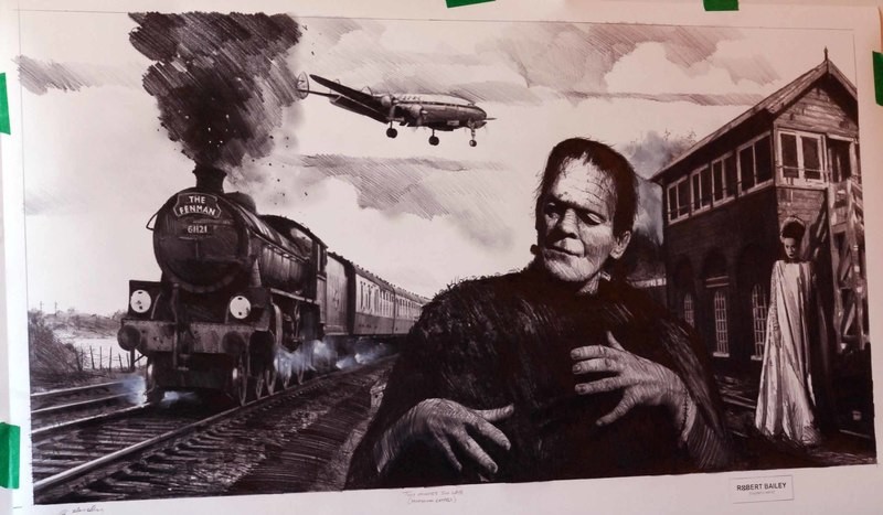 TWO MINUTES TOO LATE. (For the honeymoon express). Large Size.