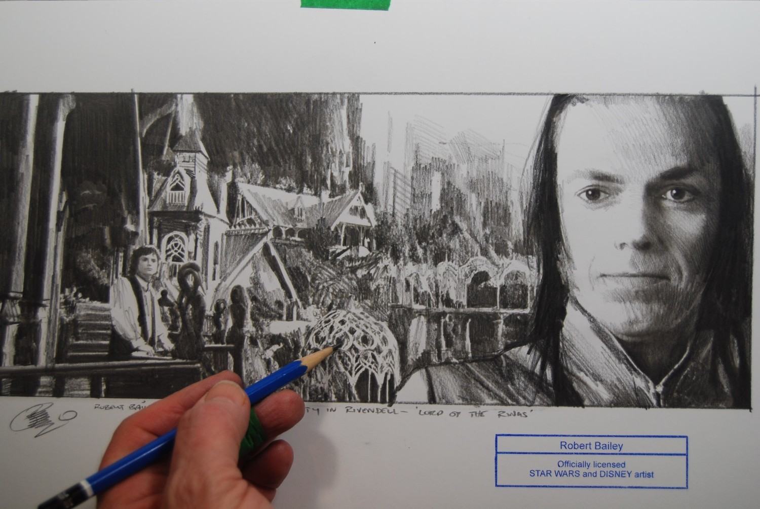 Tranquility in Rivendell. (LORD OF THE RINGS).