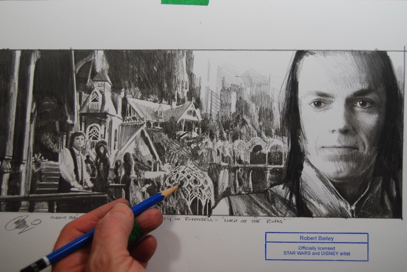 Tranquility in Rivendell. (LORD OF THE RINGS).