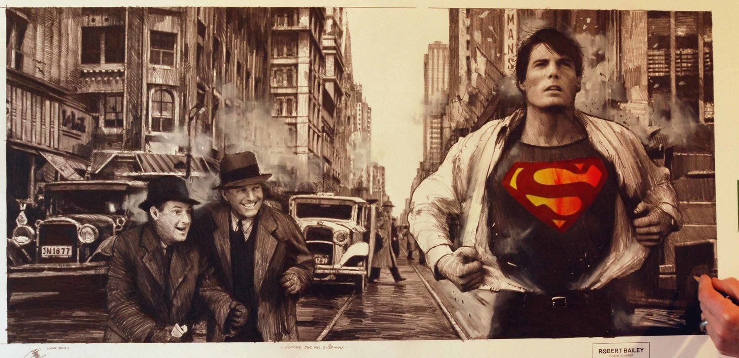 ANOTHER JOB FOR SUPERMAN. (1930's).  (Large Size).