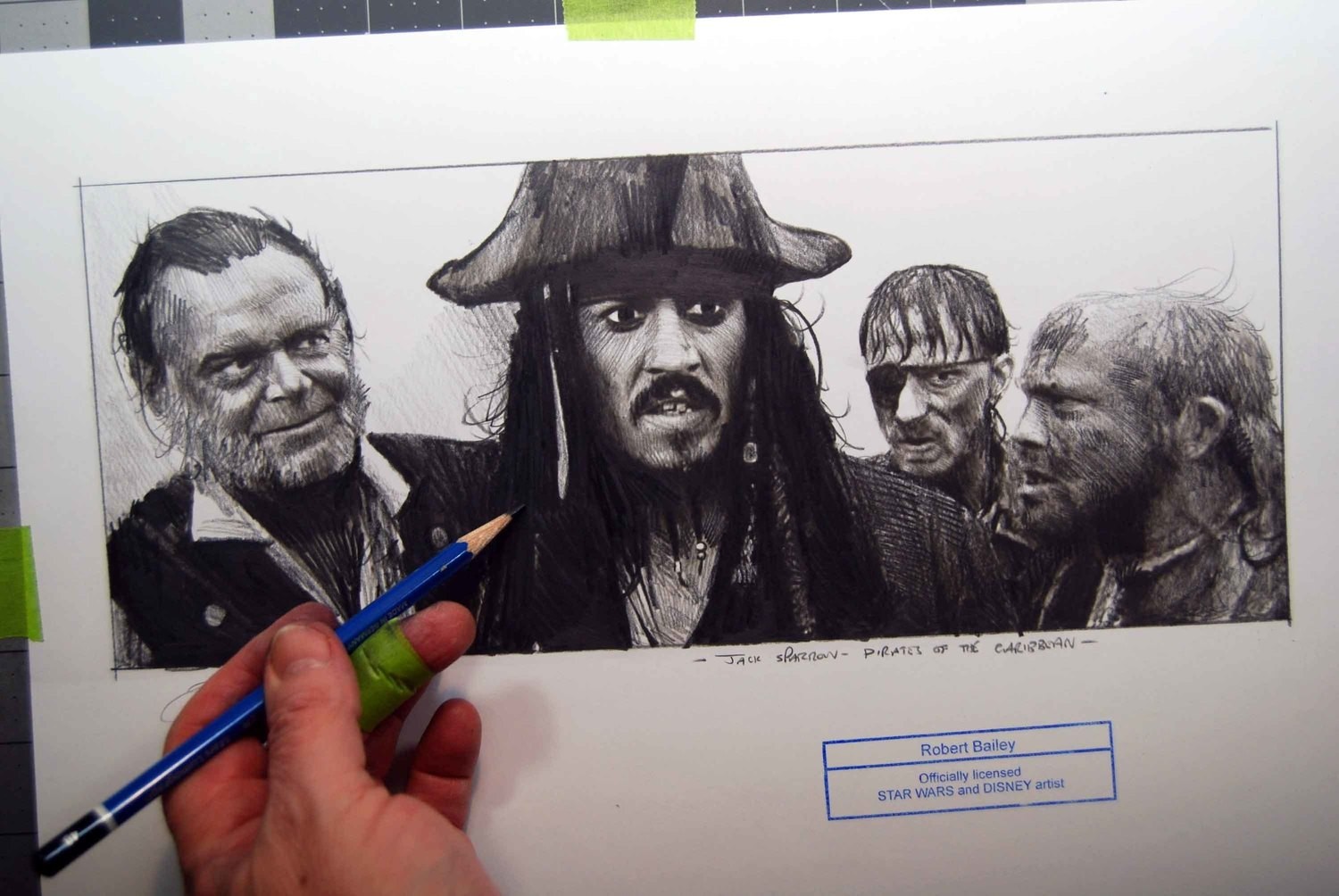 Jack Sparrow.   (Pirates of the Caribbean).