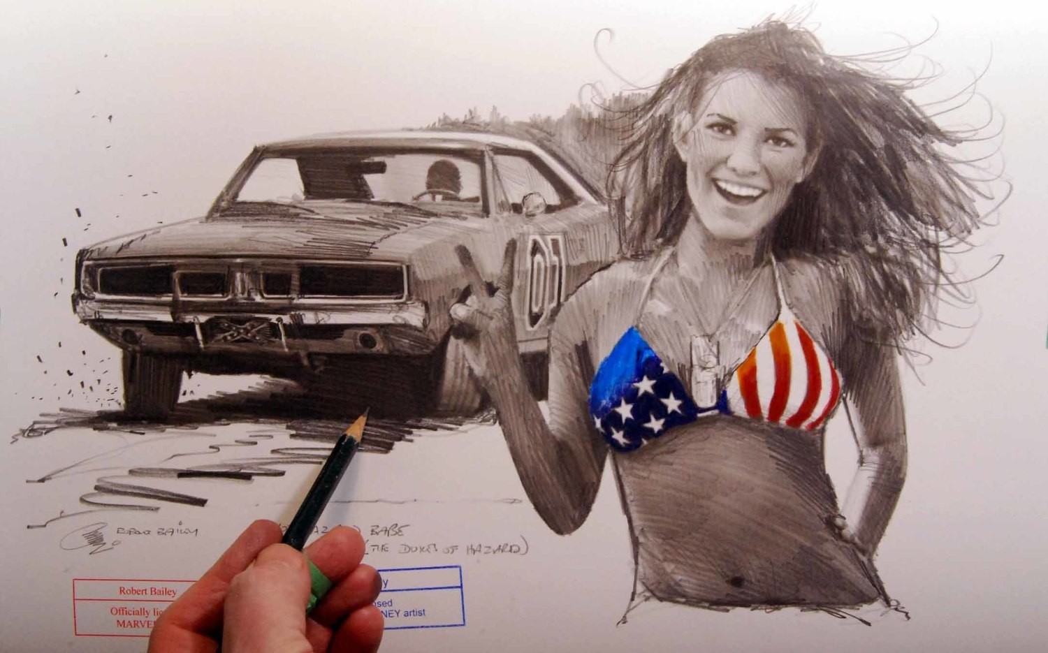 HOT HAZARD BABE.   (The Dukes of Hazard). Jessica Simpson.