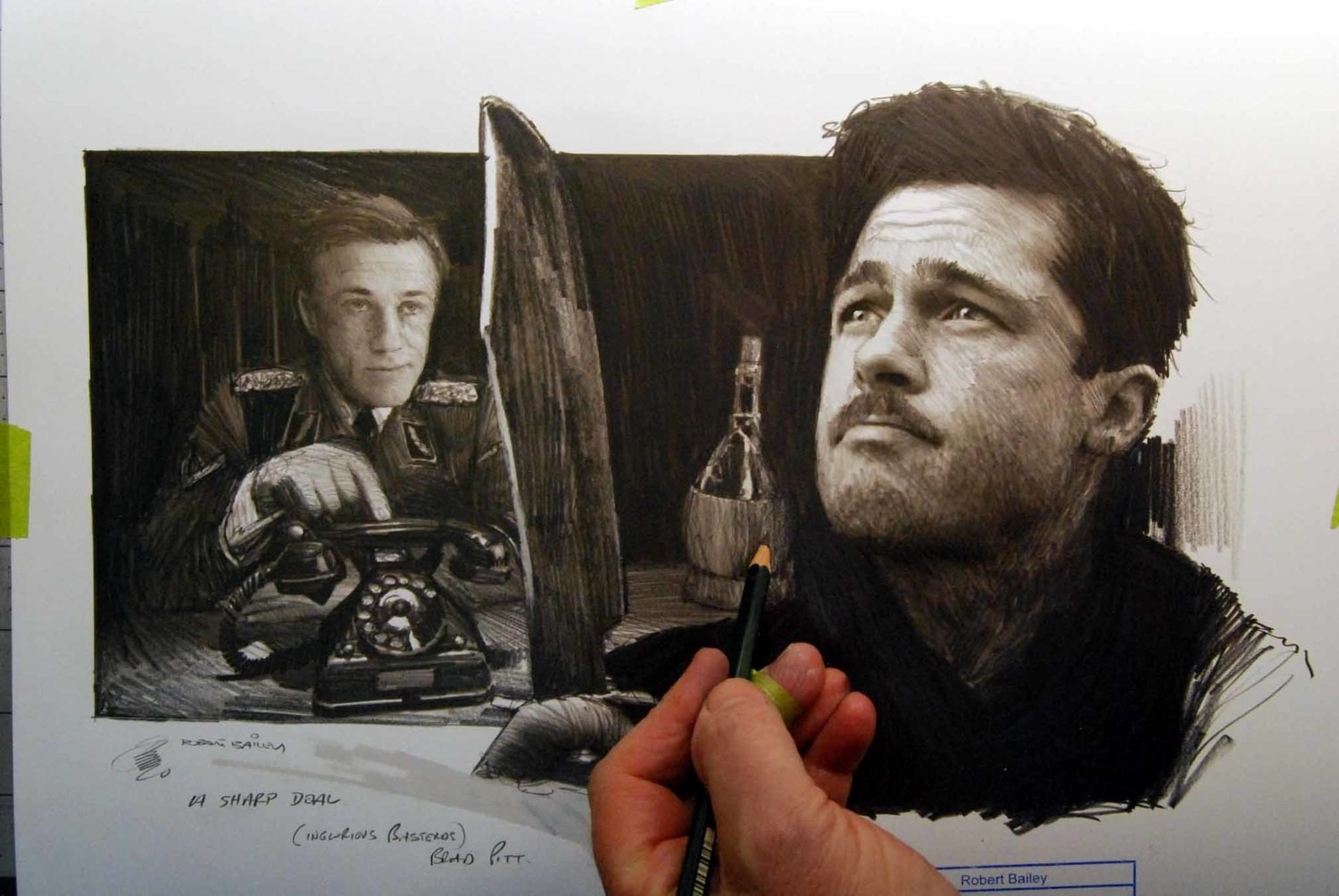 A SHARP DEAL. (Brad Pitt). Inglorious Basterds.