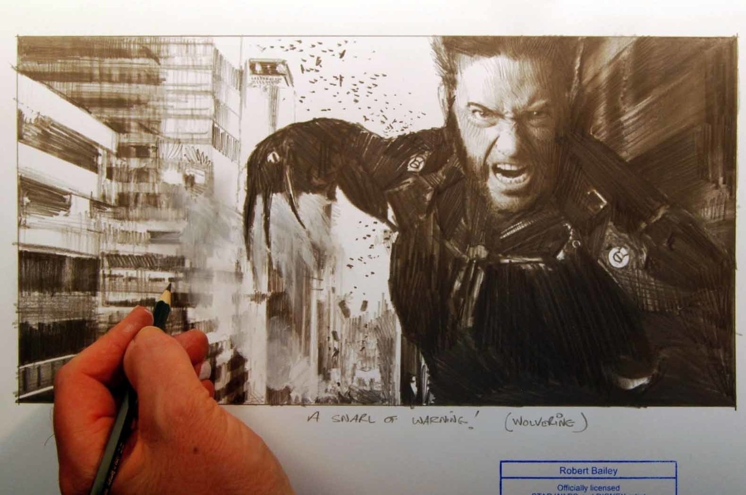 A Snarl of Warning. (Wolverine).