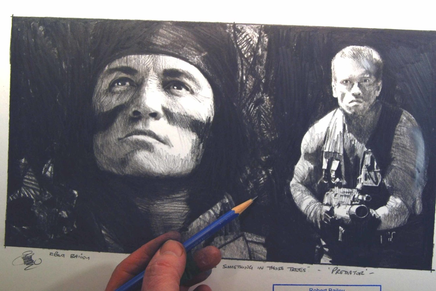 Billy: "There is something in those trees." Predator.