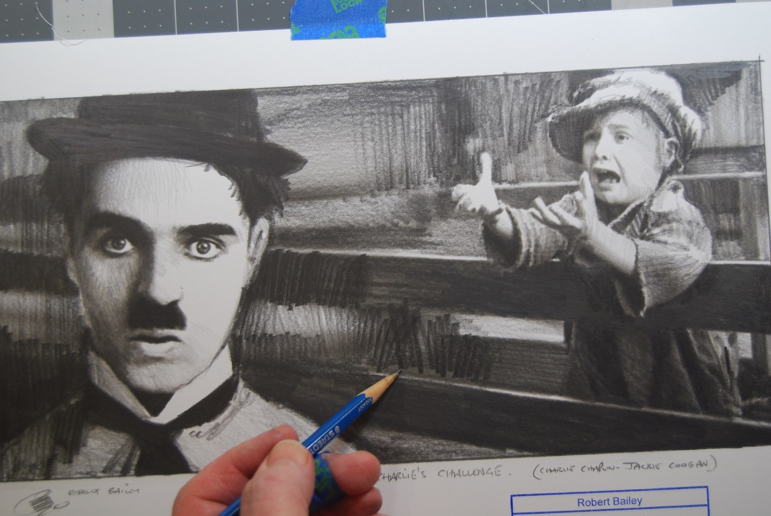 Charlie's Challenge. (Charlie Chaplin and Jackie Coogan).