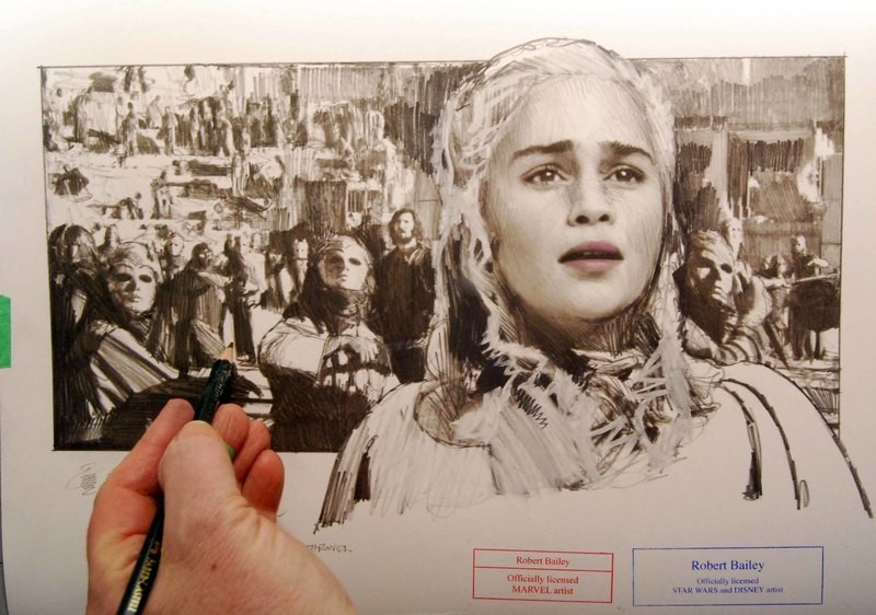 HERE COMES THE DRAGON.   (Daenarys). Arena scene.