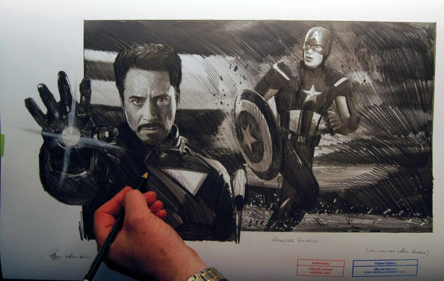 Avengers Victorious.  22" x 14" MEDIUM SIZE.