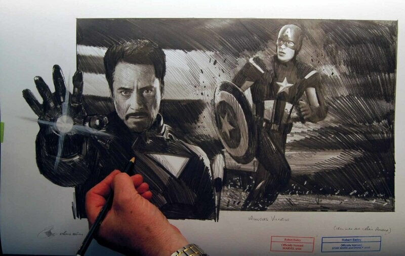 Avengers Victorious.  22" x 14" MEDIUM SIZE.