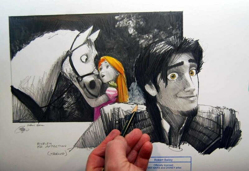 RIVALRY FOR AFFECTION.  (Tangled).