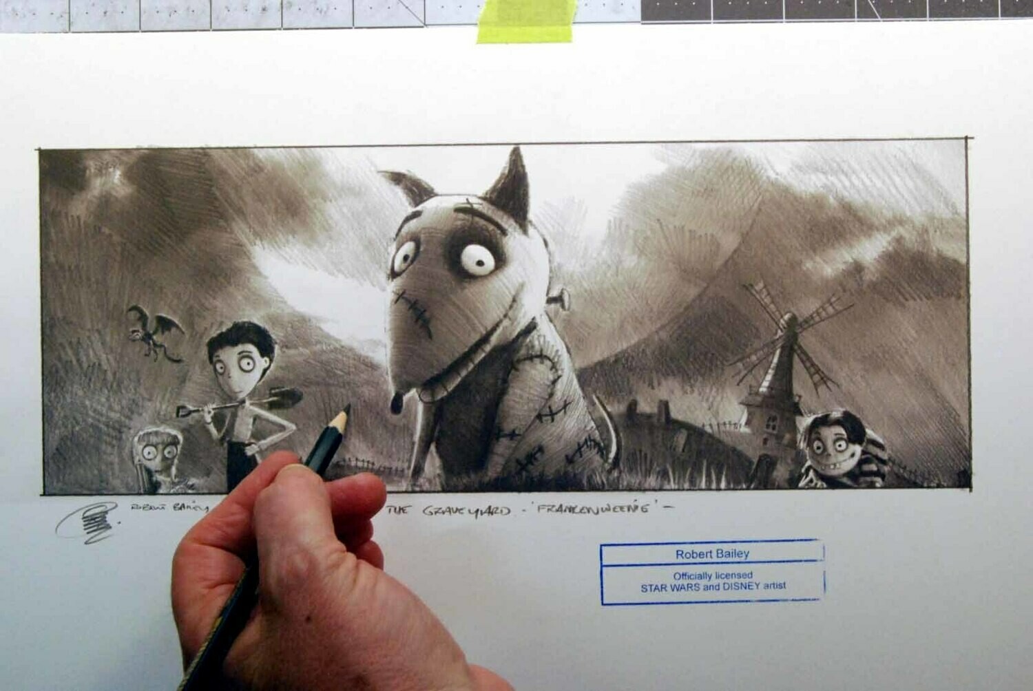 In The Graveyard.    (Frankenweenie).