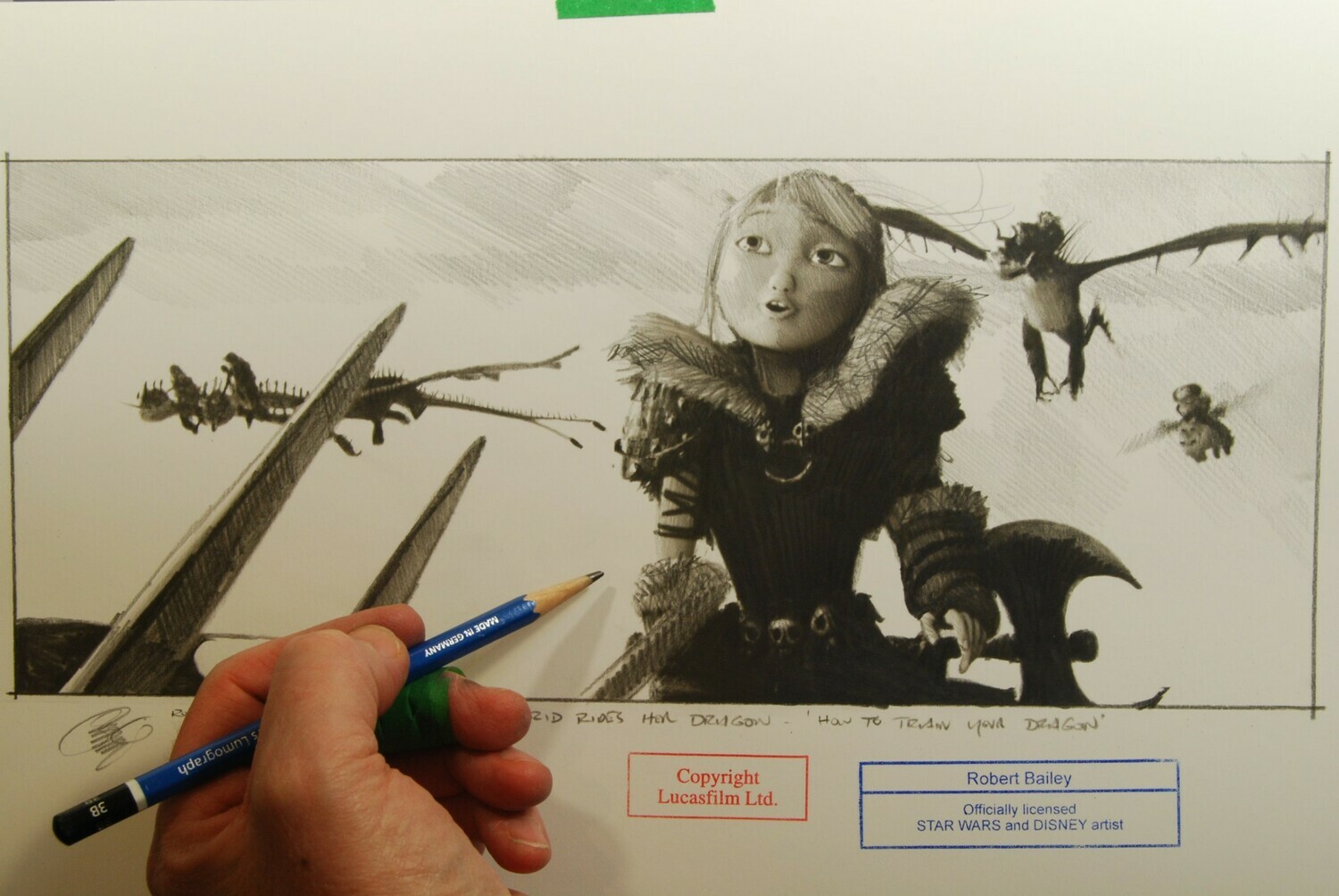 Astrid Rides Her Dragon.