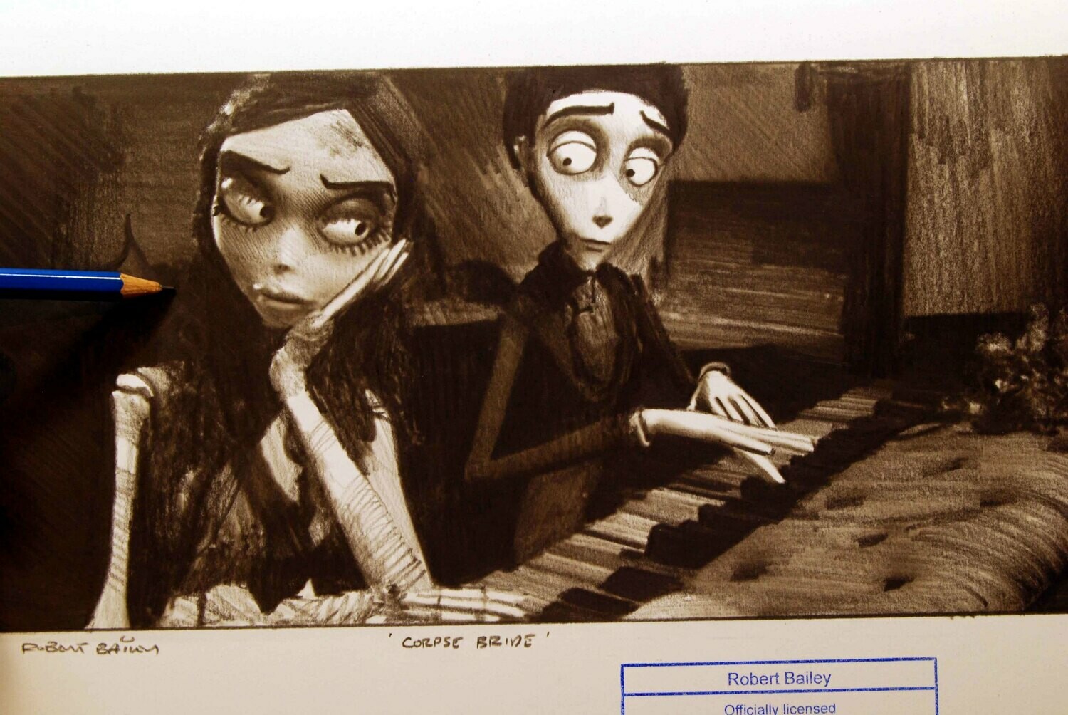 Corpse Bride. At The Piano.