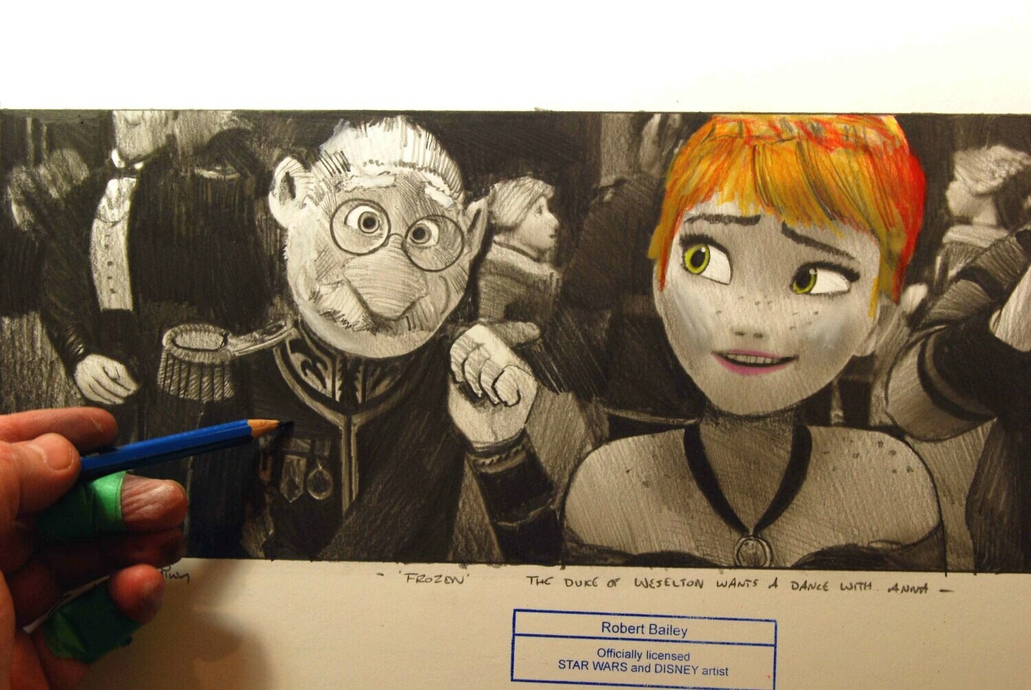 Anna is asked to dance. (Frozen)