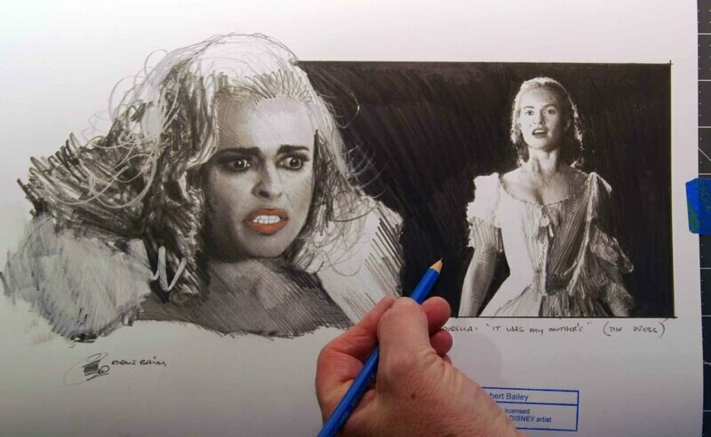 Cinderella: "It was my mother's." (The old, torn dress.)