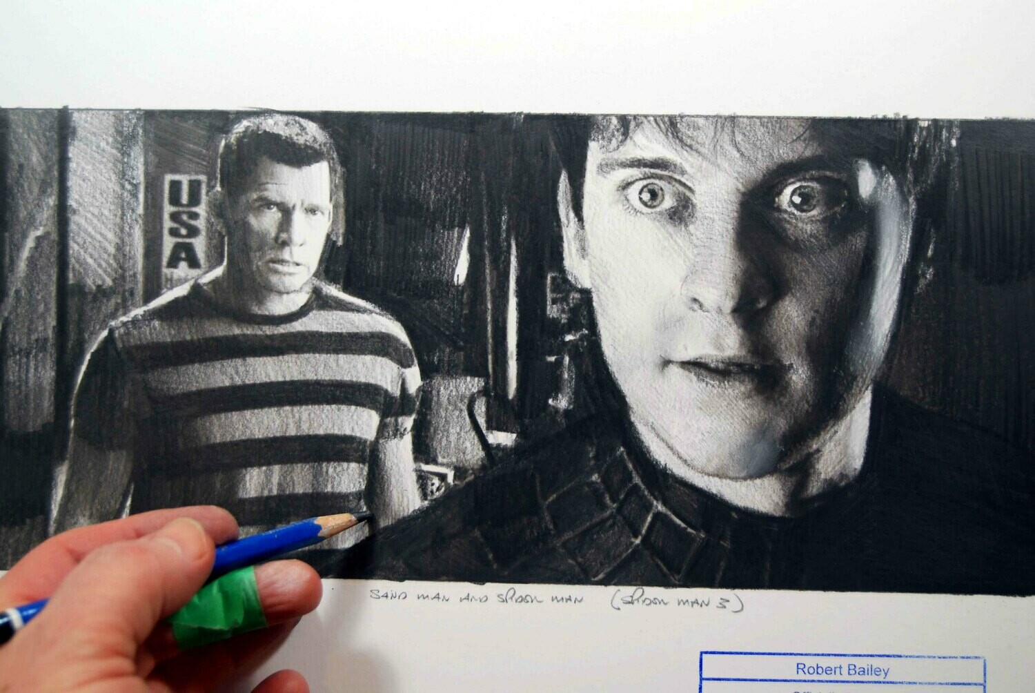 Spider Man and Sand Man.