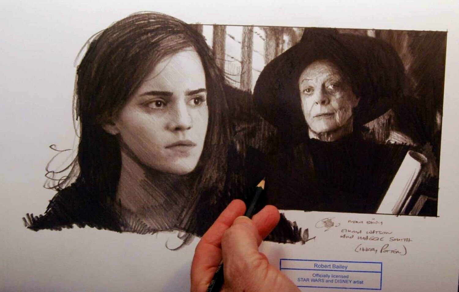 Emma Watson and Maggie Smith.