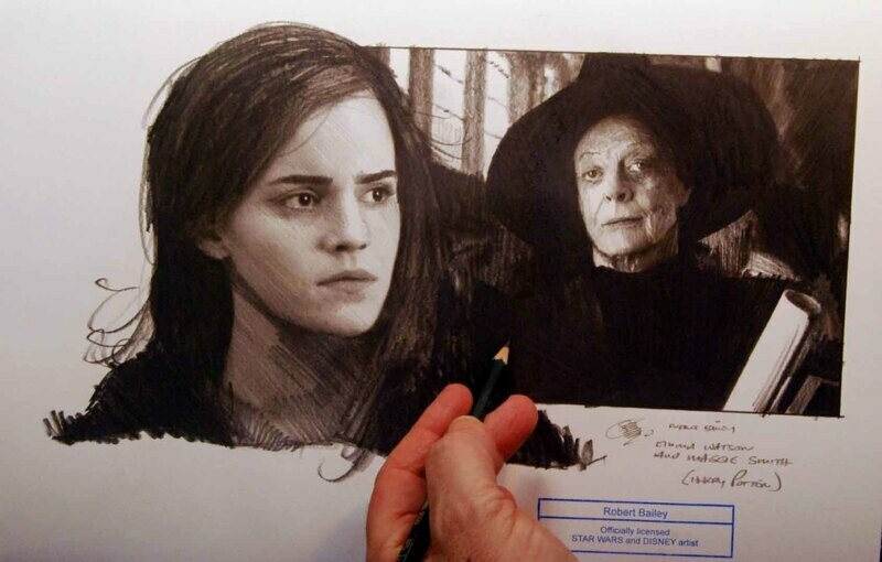 Emma Watson and Maggie Smith.