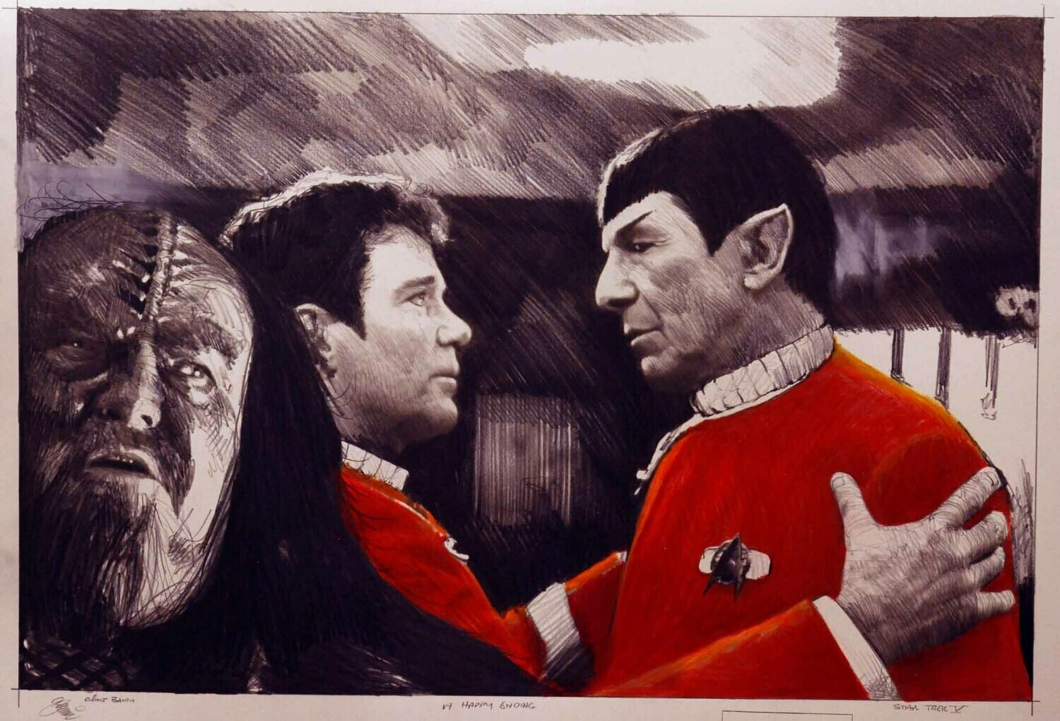 A HAPPY ENDING WITH TEARS. (The Final Frontier). Medium Size.