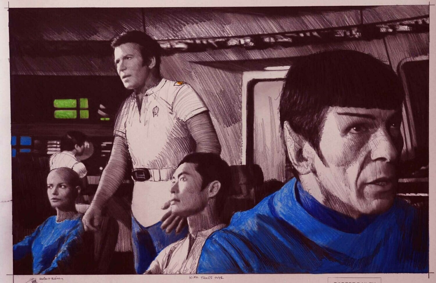 KIRK TAKES OVER. (Medium Size).