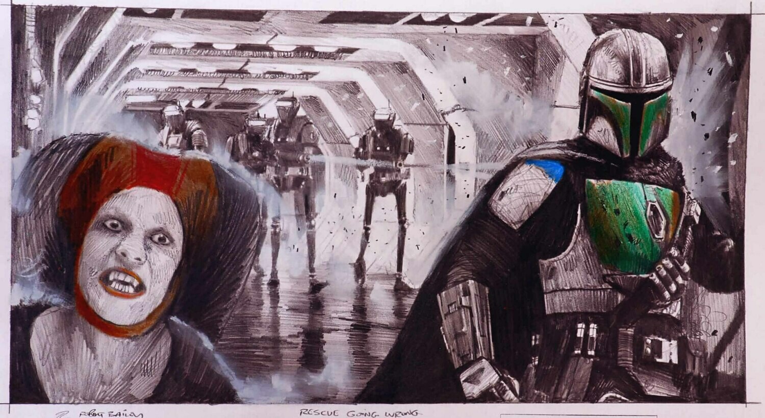 RESCUE GOING WRONG. (The Mandalorian).