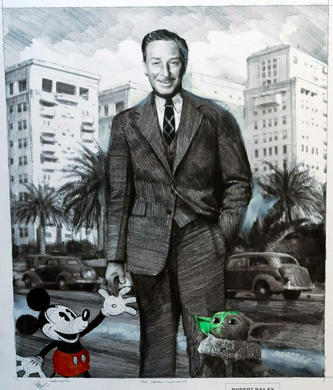 THE DREAM CONTINUES. (Walt Disney). (Medium Size).