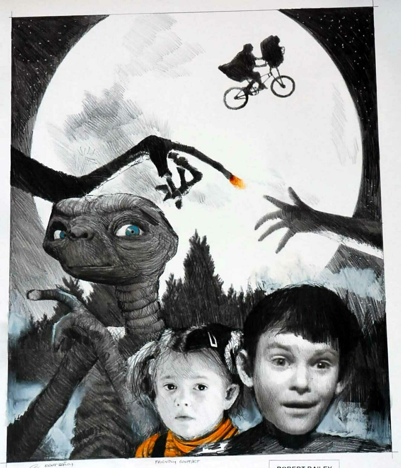 FRIENDLY CONTACT. (E.T.). (Medium Size).