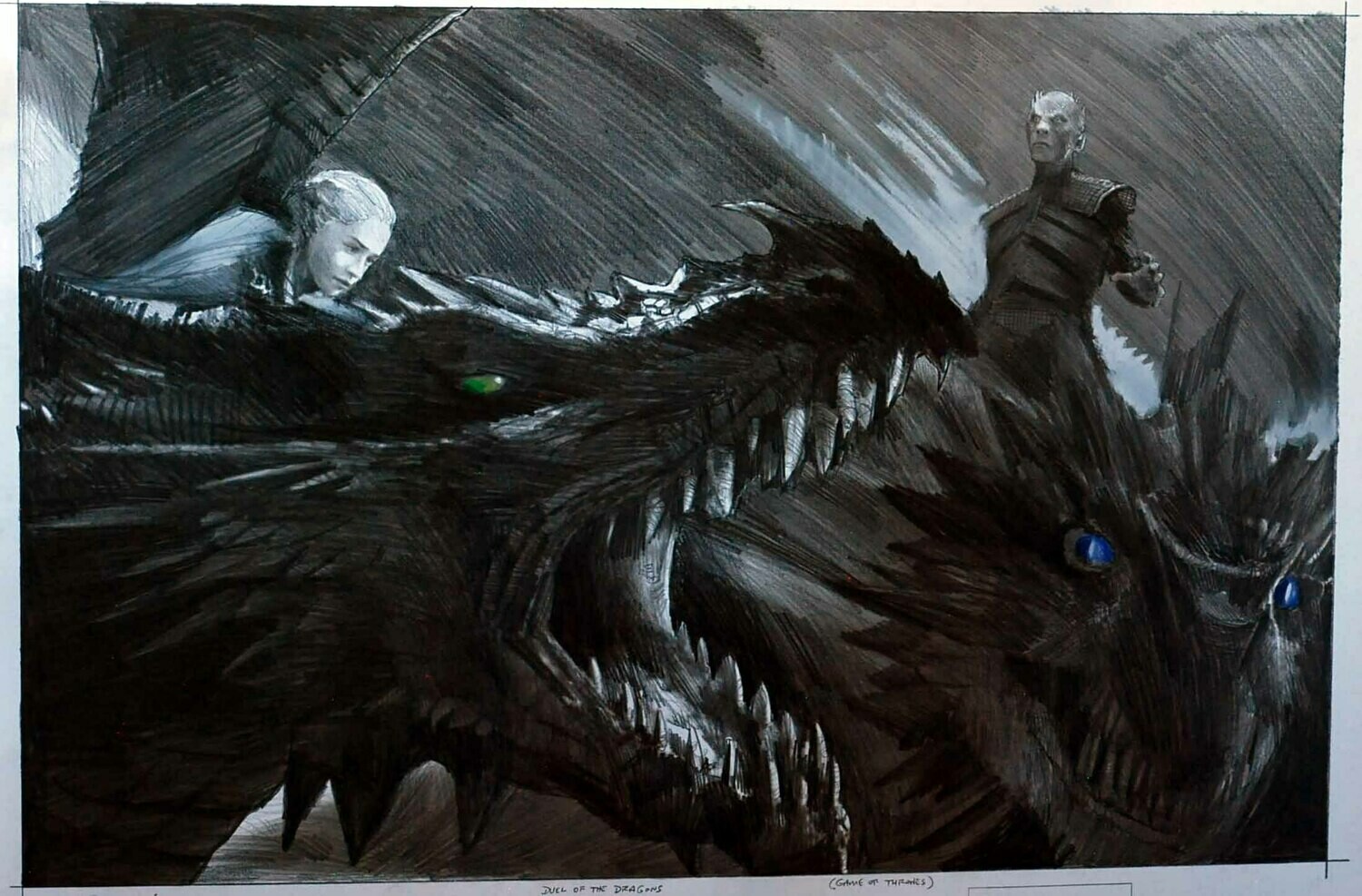 BATTLE OF THE DRAGONS. (Medium Size).