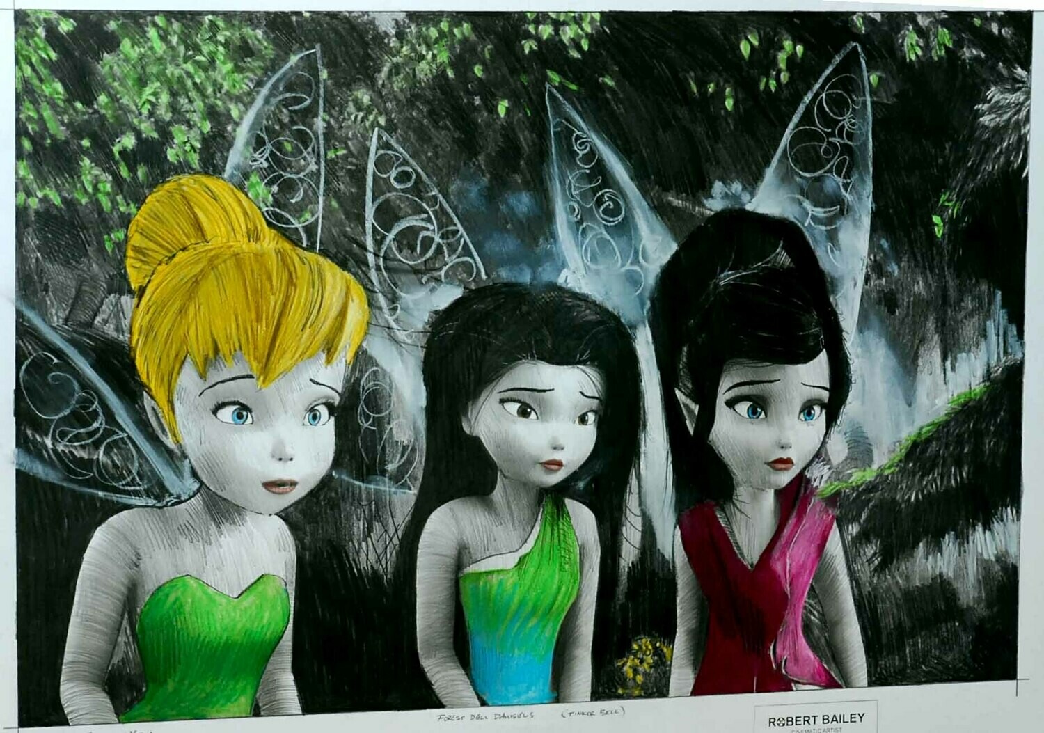 FOREST DELL DAMSELS. (Tinkerbell). (Medium Size).