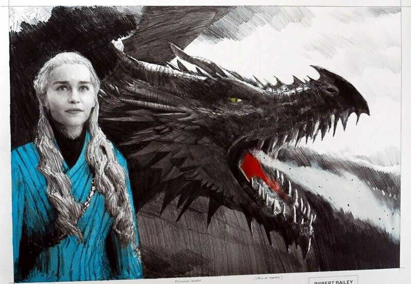 REIGNING QUEEN. (Daenerys). Game of Thrones. Medium Size.