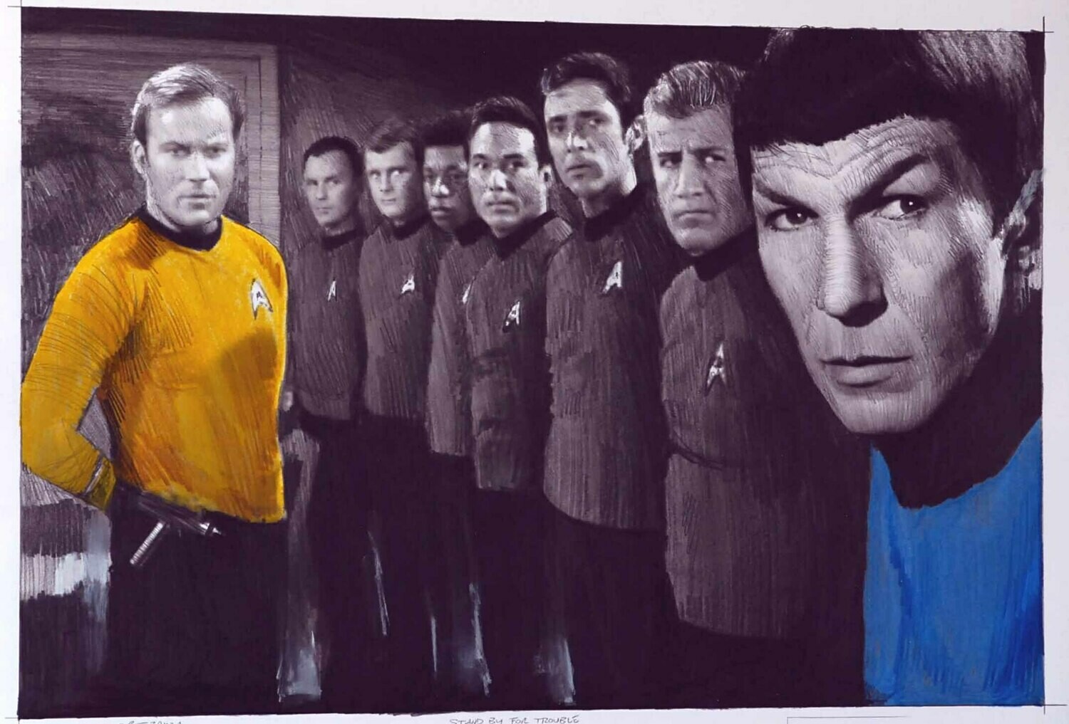 STAND BY FOR TROUBLE.  (Medium Size).