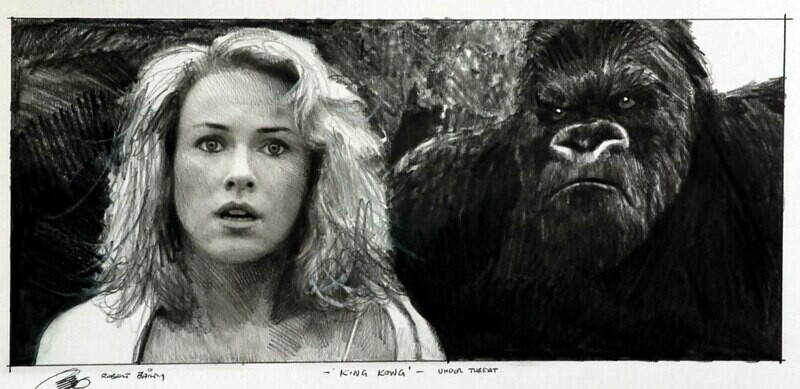 UNDER THREAT. (King Kong).