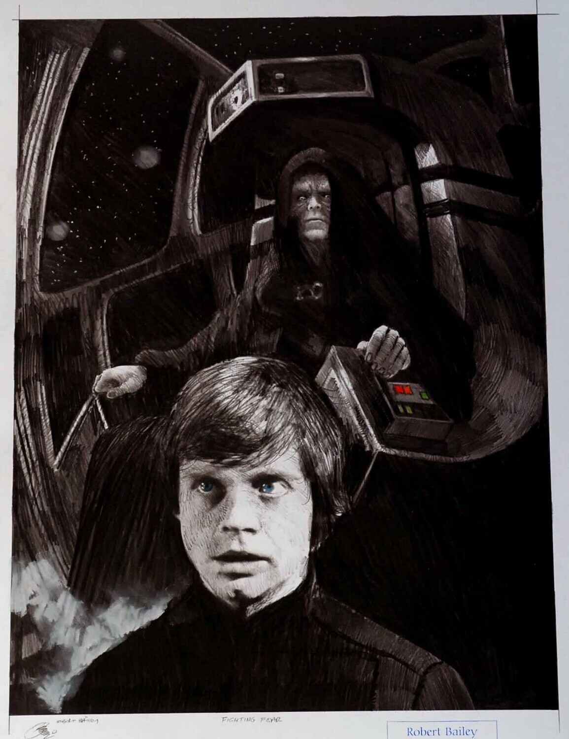 FIGHTING FEAR. (Medium Size).