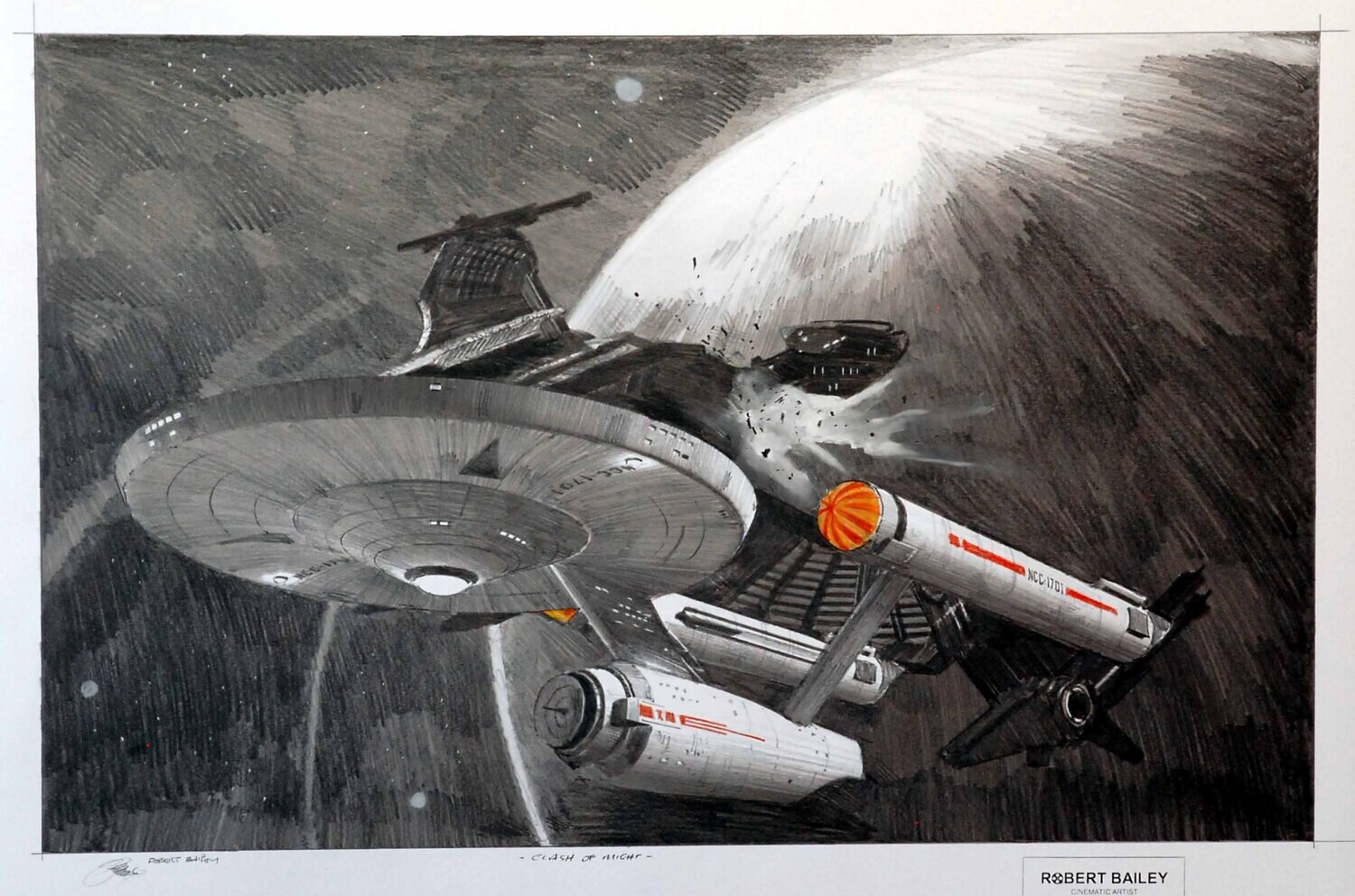 CLASH OF MIGHT. (Medium Size).