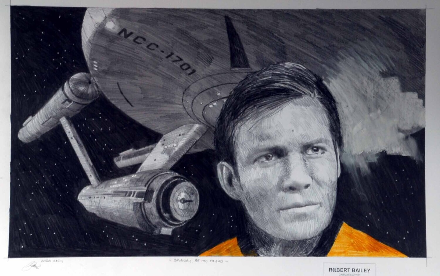 BRAVERY, BE MY FRIEND. (Medium Size).