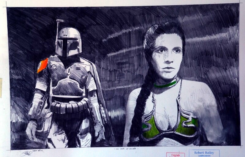 NO HOPE OF ESCAPE. (Medium Size).