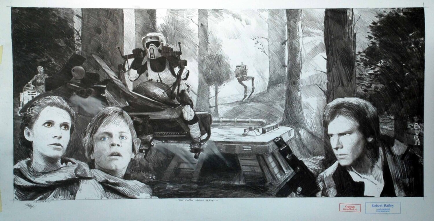 THE EMPIRE VERSUS HEROES. (Large Size).