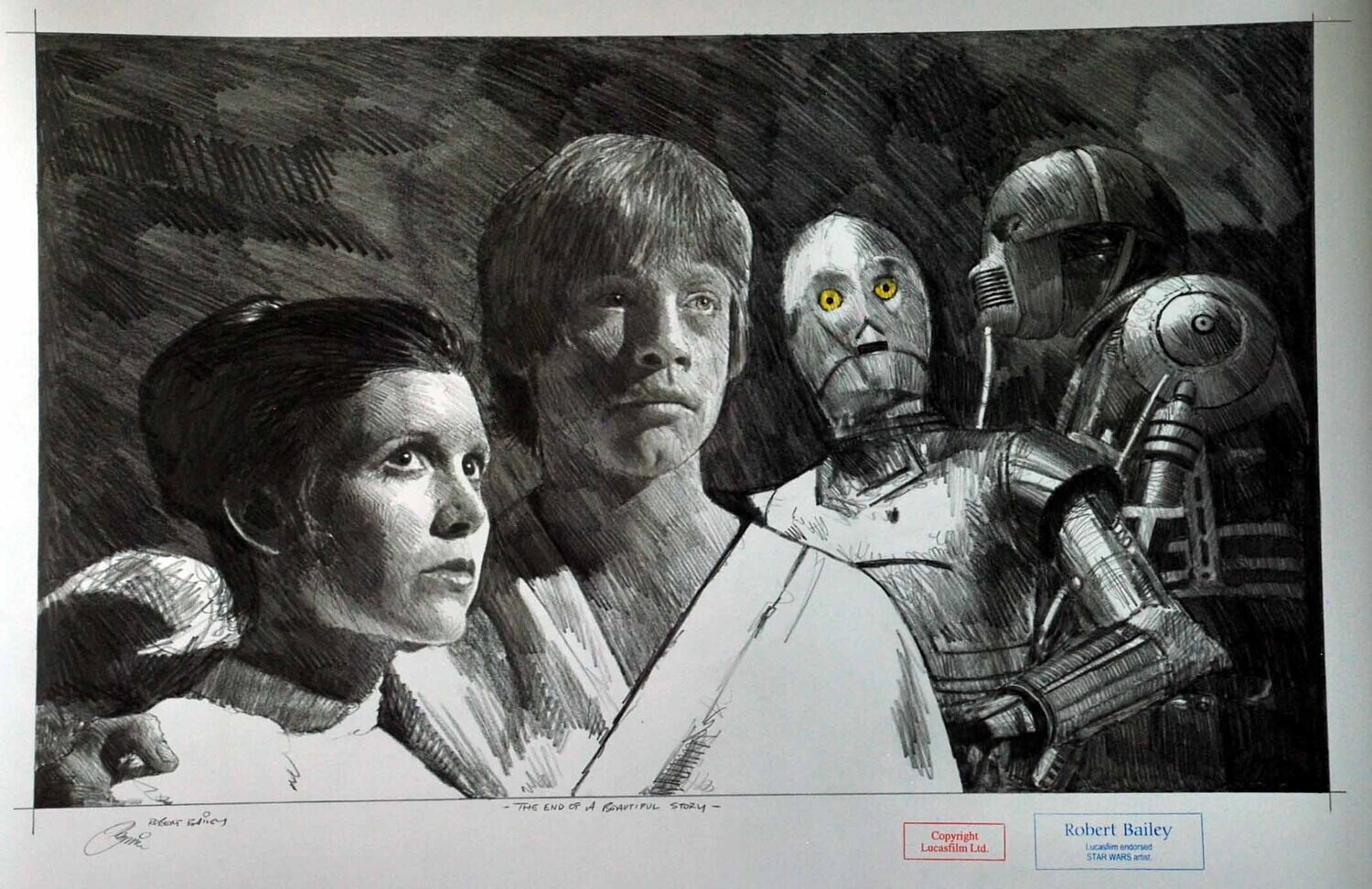 THE END OF A BEAUTIFUL STORY. (Medium Size).