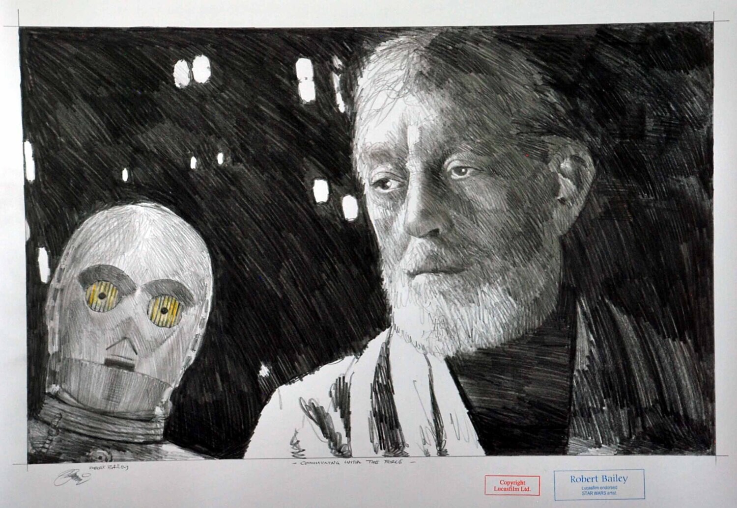 COMMUNING WITH THE FORCE. (Medium Size).