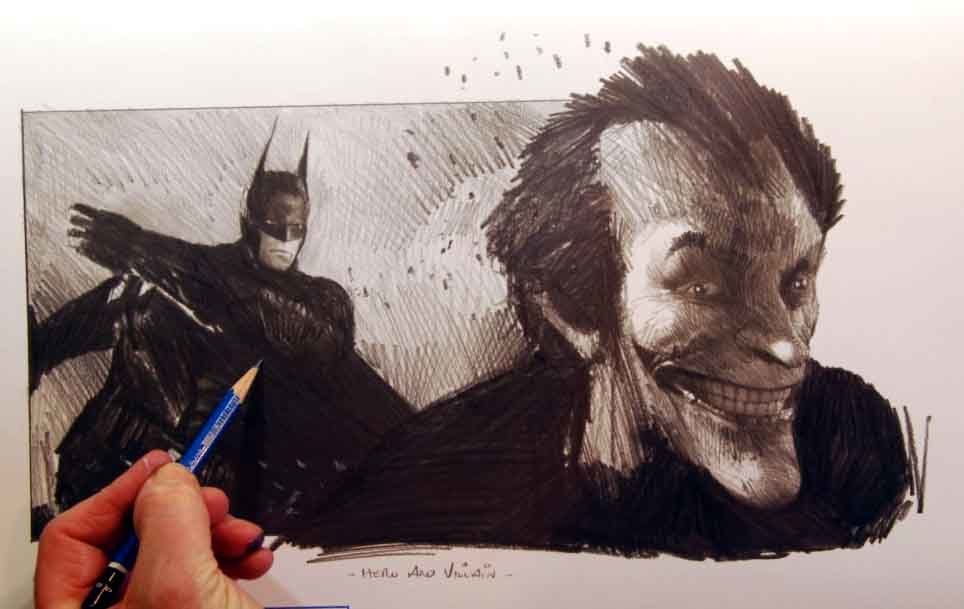 Hero and Villain. (Batman).