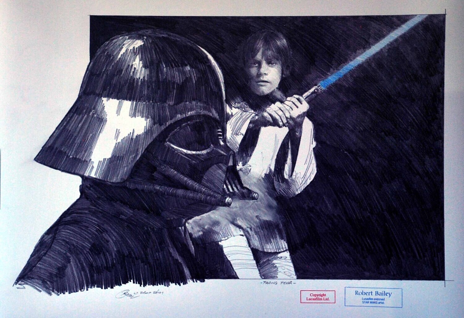 FACING FEAR. (Medium Size).