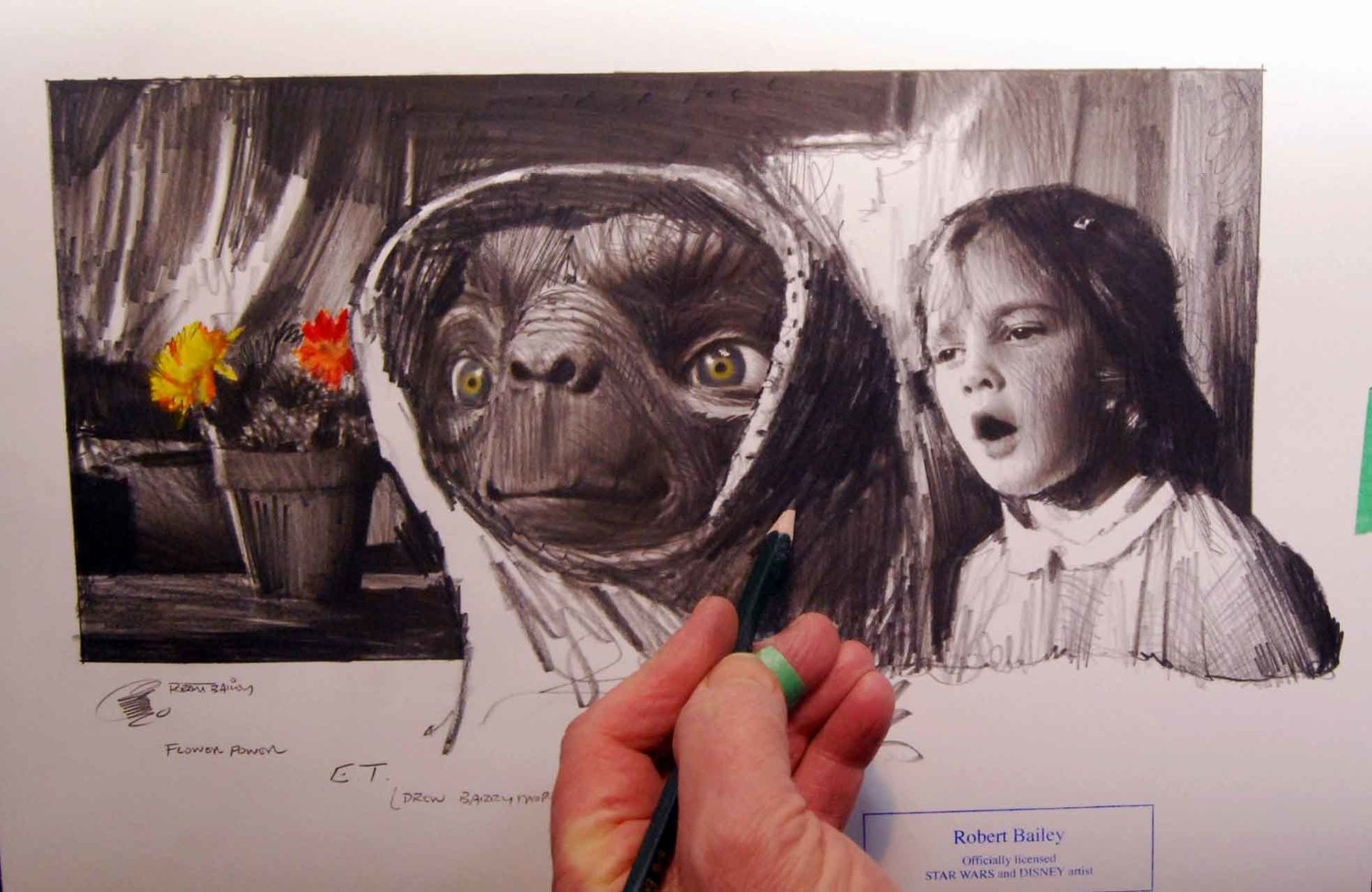 FLOWER POWER.    (E.T. The Extraterrestrial). Drew Barrymore.