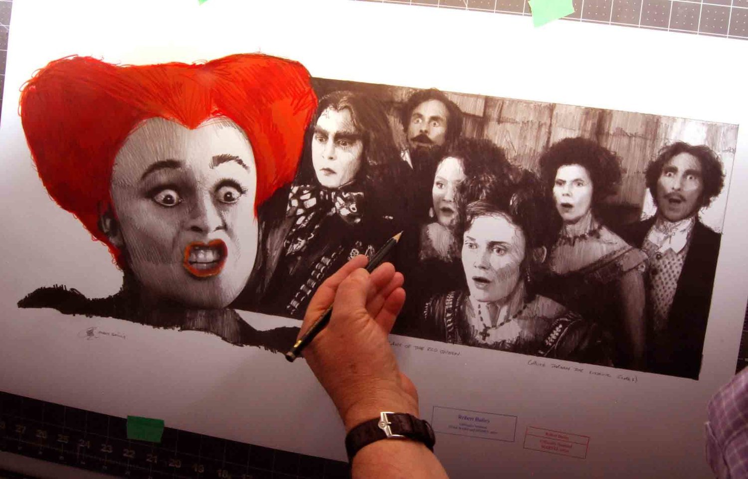 RANT OF THE RED QUEEN.  29" x 17"  (Alice Through The Looking Glass). MEDIUM SIZE.