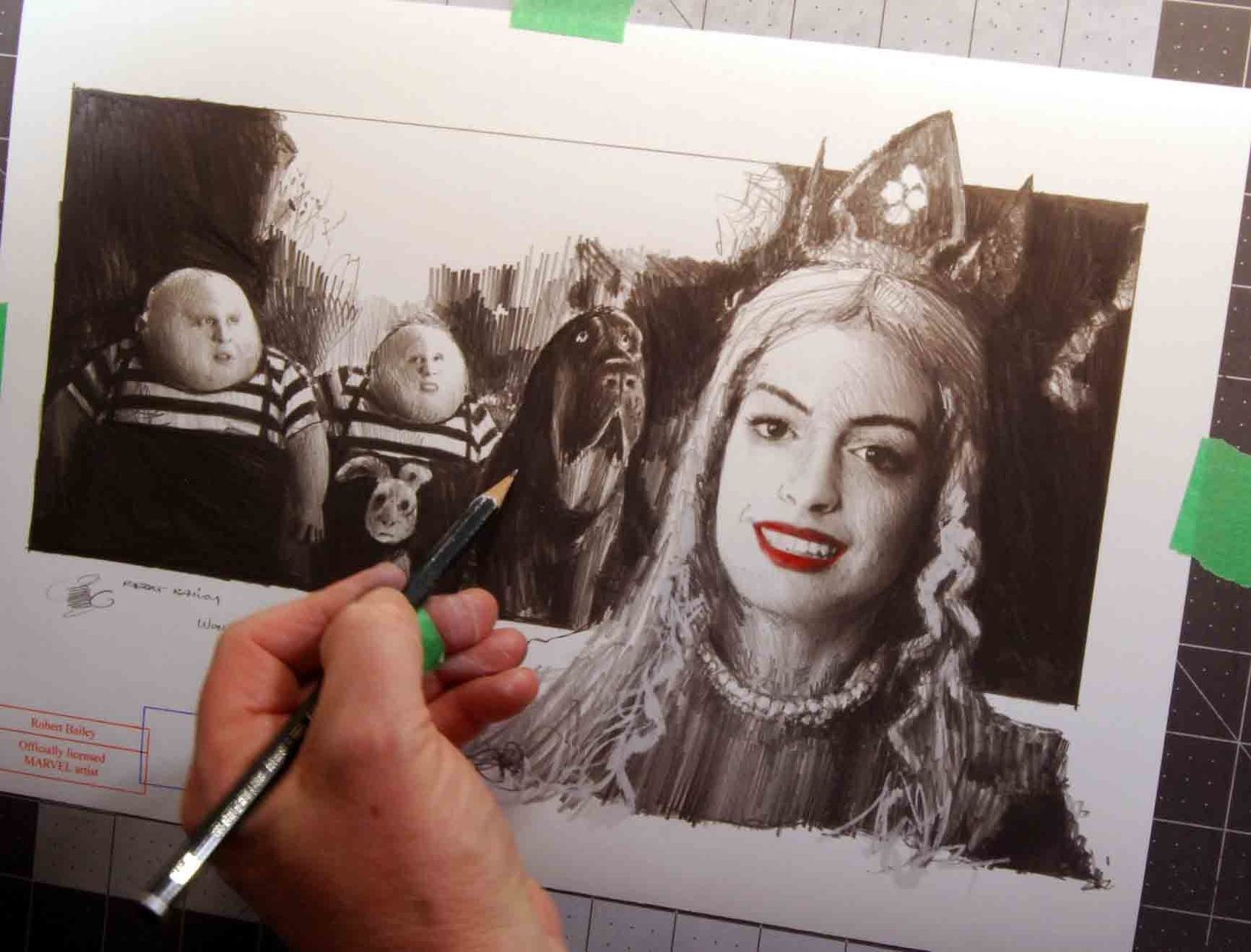 WONDERFUL WHITE QUEEN.  (Alice Through The Looking Glass).