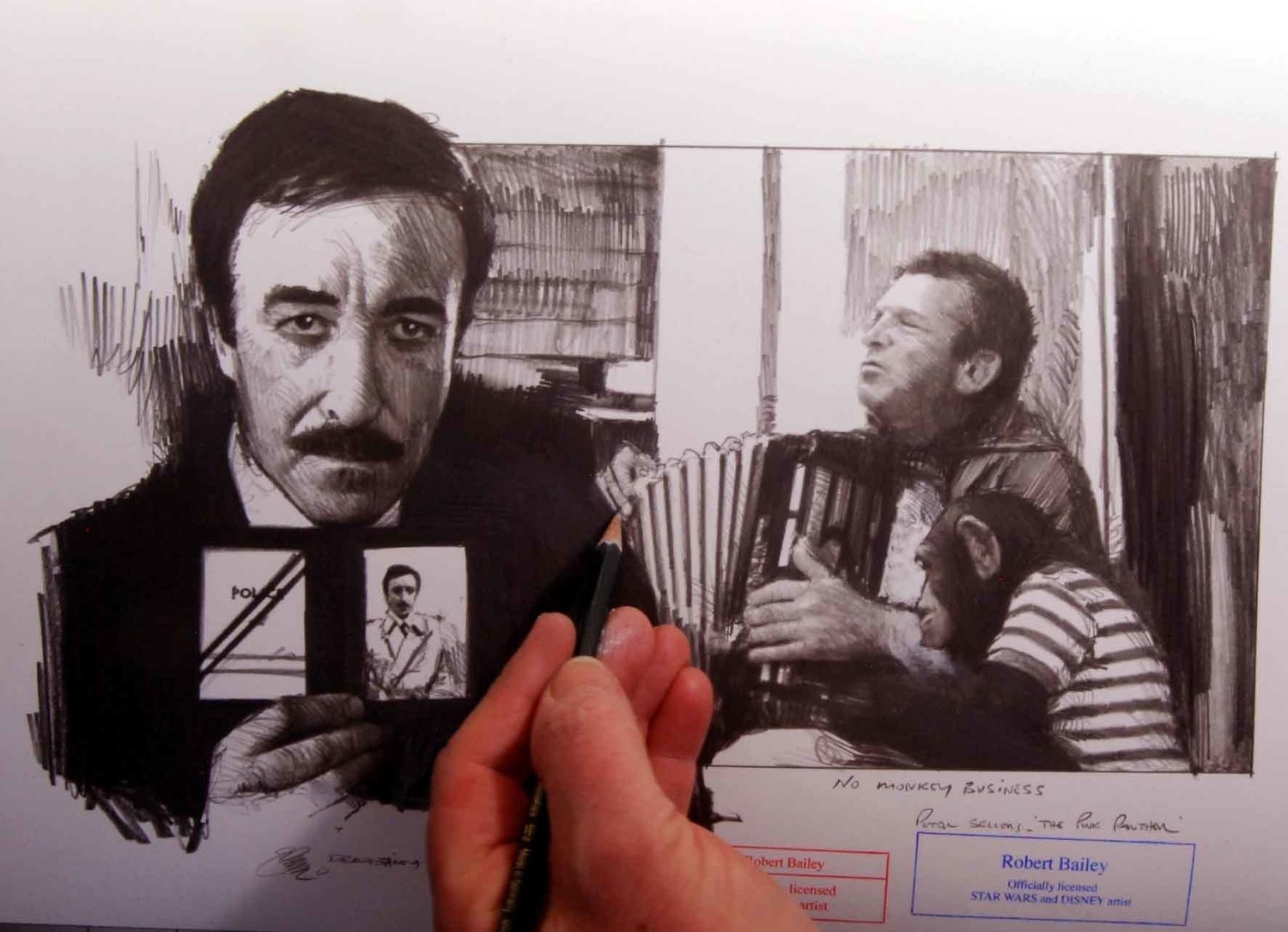 NO MONKEY BUSINESS. (The Pink Panther). Peter Sellers.